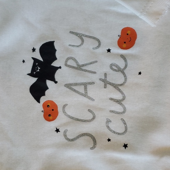 Girls Carter's Halloween SCARY CUTE Bodysuit & Tutu Pant size 3 6 9 12 24 mo NWT - Picture 4 of 5